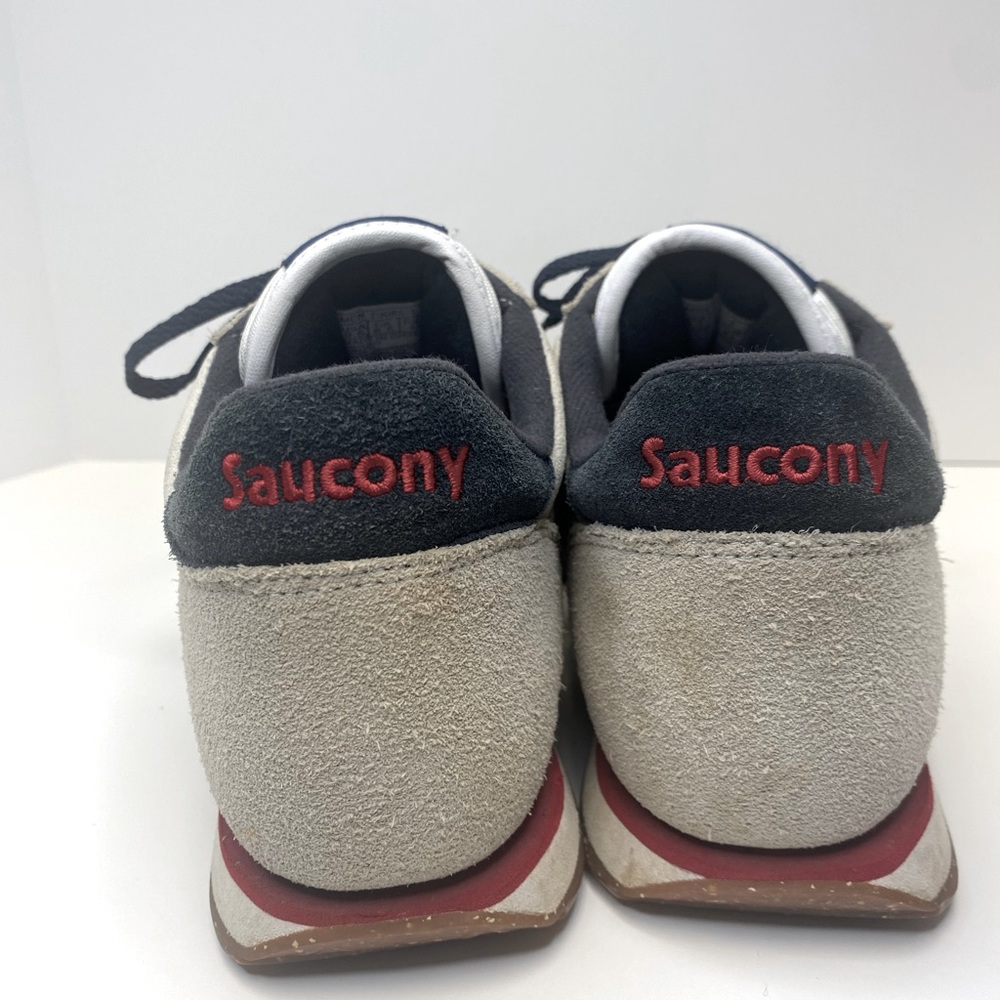 Saucony Men's Athletic Sneakers in Beige, Black, and Maroon - Picture 4 of 8